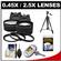 Precision Design 2.5x Telephoto & .45x Wide-Angle Digital Lenses (49mm/52mm/55mm/58mm) with 58