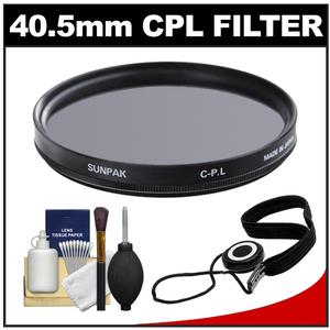 Sunpak 40.5mm Circular Polarizer Glass Filter with CapKeeper + Cleaning Kit - Digital Cameras and Accessories - Hip Lens.com