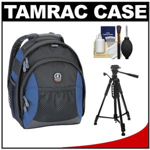 Tamrac 5373 Travel Pack 73 Photo Digital SLR Camera Backpack (Blue/Black) with Photo/Video Tripod + Accessory Kit - Digital Cameras and Accessories - Hip Lens.com