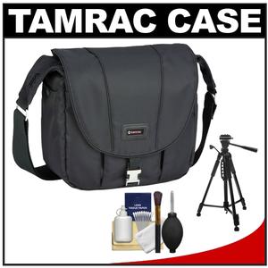 Tamrac 5423 Aria 3 Messenger Photo Digital SLR Camera Case / Bag (Black) with Tripod + Accessory Kit - Digital Cameras and Accessories - Hip Lens.com