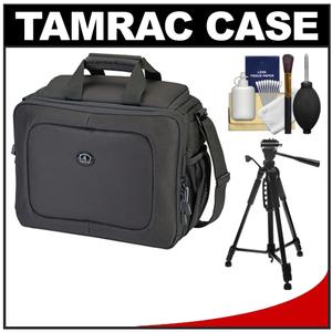 Tamrac 5724 Zuma 4 Digital SLR Camera & Netbook/iPad Case (Black) with Tripod + Cleaning Kit - Digital Cameras and Accessories - Hip Lens.com