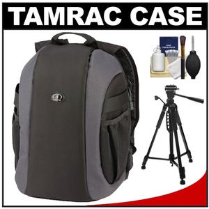 Tamrac 5729 Zuma 9 Secure Traveler Digital SLR Camera Backpack Case (Black/Gray) with Tripod + Cleaning Kit - Digital Cameras and Accessories - Hip Lens.com