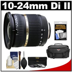 Tamron 10-24mm f/3.5-4.5 Di II SP LD ASP (IF) Lens (for Sony Cameras) with 3 UV/ND8/CPL Filters + Case + Accessory Kit