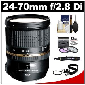 Tamron 24-70mm f/2.8 Di VC USD SP Zoom Lens (for Canon EOS Cameras) with 3 (UV/FLD/CPL) Filters + Accessory Kit - Digital Cameras and Accessories - Hip Lens.com
