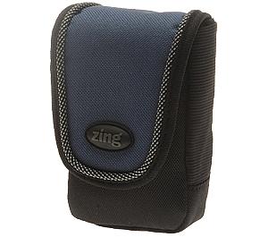 Zing Contour Small Digital Camera Pouch Case (Black/Blue) - Digital Cameras and Accessories - Hip Lens.com