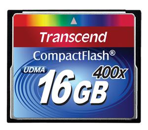 Transcend 16GB 400X CompactFlash (CF) Card - Digital Cameras and Accessories - Hip Lens.com