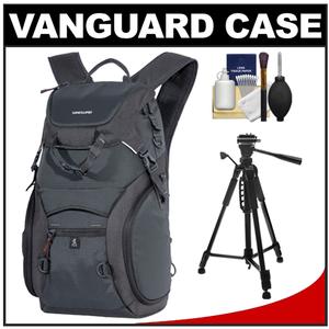 Vanguard Adaptor 41 Digital SLR Camera Backpack Case (Black) with Tripod + Cleaning Kit - Digital Cameras and Accessories - Hip Lens.com