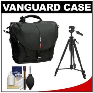 Vanguard The Heralder 28 Digital SLR Camera Case with Laptop Sleeve (Black) with Tripod + Cleaning Kit - Digital Cameras and Accessories - Hip Lens.com