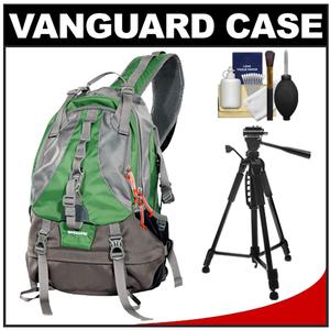 Vanguard Kinray 43GR Digital SLR Camera Backpack Case (Green) with Tripod + Cleaning Kit - Digital Cameras and Accessories - Hip Lens.com