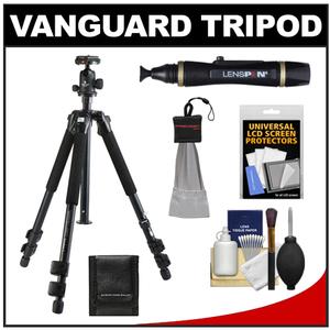Vanguard Tracker 283AB Tripod with SBH-100 Ball Head and Strap plus Accessory Kit - Digital Cameras and Accessories - Hip Lens.com