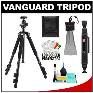 Vanguard Tracker 283AB Tripod with SBH-100 Ball Head and Strap with Lens Pen + Accessory Kit - Digital Cameras and Accessories - Hip Lens.com