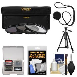 Vivitar 3-Piece Multi-Coated HD Filter Set (67mm UV/CPL/ND8) with Tripod + Kit Vivitar 3-Piece Multi-Coated HD Filter Set (67mm UV/CPL/ND8) with Tripod + Kit