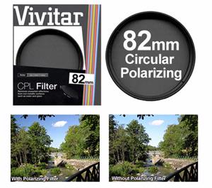 Vivitar 82mm Circular Polarizer Glass Filter - Digital Cameras and Accessories - Hip Lens.com