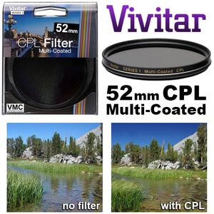 Vivitar Series 1 52mm Multi-Coated Circular Polarizer Glass Filter - Digital Cameras and Accessories - Hip Lens.com