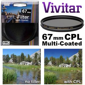 Vivitar Series 1 67mm Multi-Coated Circular Polarizer Glass Filter - Digital Cameras and Accessories - Hip Lens.com