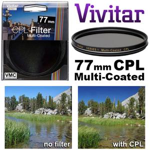 Vivitar Series 1 77mm Multi-Coated Circular Polarizer Glass Filter - Digital Cameras and Accessories - Hip Lens.com