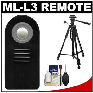 Vivitar ML-L3 Wireless Shutter Release Remote Control for Nikon Digital SLR Cameras with 57" Tripod Kit for D7000  D5100  D5000  D3200  D3000  Nikon 1 V1   - Digital Cameras and Accessories - Hip Lens.com