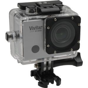 Vivitar DVR914HD 1440p HD Wi-Fi Waterproof Action Video Camera Camcorder (Silver) with Remote Helmet & Bike Mounts