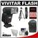 Vivitar Series 1 DF-483 Power Zoom AF Flash (for Nikon i-TTL) with Batteries/Charger + Backpack + Bounce Reflector + Tripod + Case + Cleaning Kit