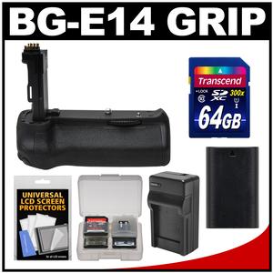 Vivitar BG-E14 Series 1 Multi-Power Battery Grip for Canon EOS 70D DSLR Camera with 64GB Card + LP-E6 Battery & Charger Kit Vivitar BG-E14 Series 1 Multi-Power Battery Grip for Canon EOS 70D DSLR Camera with 64GB Card + LP-E6 Battery & Charger Kit
