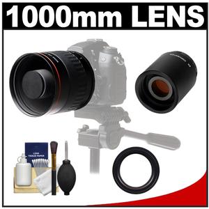Vivitar 500mm f/6.3 Mirror Lens (T Mount) with 2x Teleconverter (=1000mm) + Accessory Kit