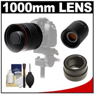 Vivitar 500mm f/6.3 Mirror Lens (T Mount) with 2x Teleconverter (=1000mm) + Accessory Kit