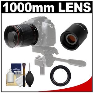 Vivitar 500mm f/8.0 Mirror Lens (T Mount) with 2x Teleconverter (=1000mm) + Accessory Kit