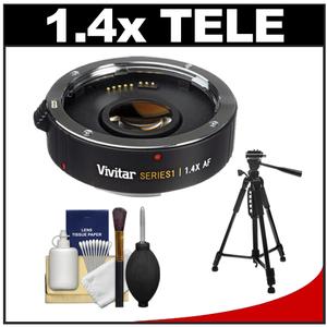 Vivitar Series 1 1.4x Teleconverter (for Canon EOS Cameras) with Tripod + Cleaning Kit - Digital Cameras and Accessories - Hip Lens.com