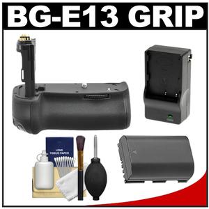 Xit BG-E13 Pro Series Multi-Power Battery Grip for Canon EOS 6D Digital SLR Camera with LP-E6 Battery & Charger + Cleaning Kit