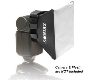 Zeikos Universal Soft Box Flash Diffuser - Digital Cameras and Accessories - Hip Lens.com