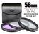 Zeikos 3-Piece Multi-Coated Glass Filter Kit (58mm UV/FLD/CPL) 