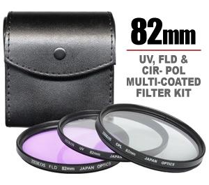 Zeikos 3-Piece Multi-Coated Glass Filter Kit (82mm UV/FLD/CPL) - Digital Cameras and Accessories - Hip Lens.com