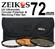 Zeikos 3-Piece Ultra Slim Pro Glass Filter Kit (72mm UV/Warming/CPL) with Pouch