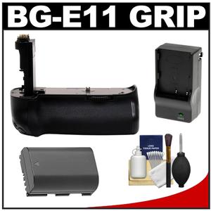 Zeikos BG-E11 Battery Grip for Canon EOS 5D Mark III Digital SLR Camera with LP-E6 Battery & Charger + Cleaning Kit